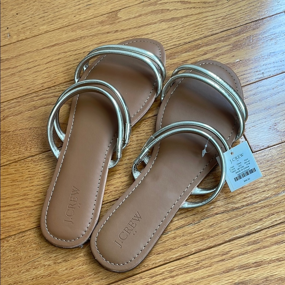 J. Crew Women's Gold Sandals